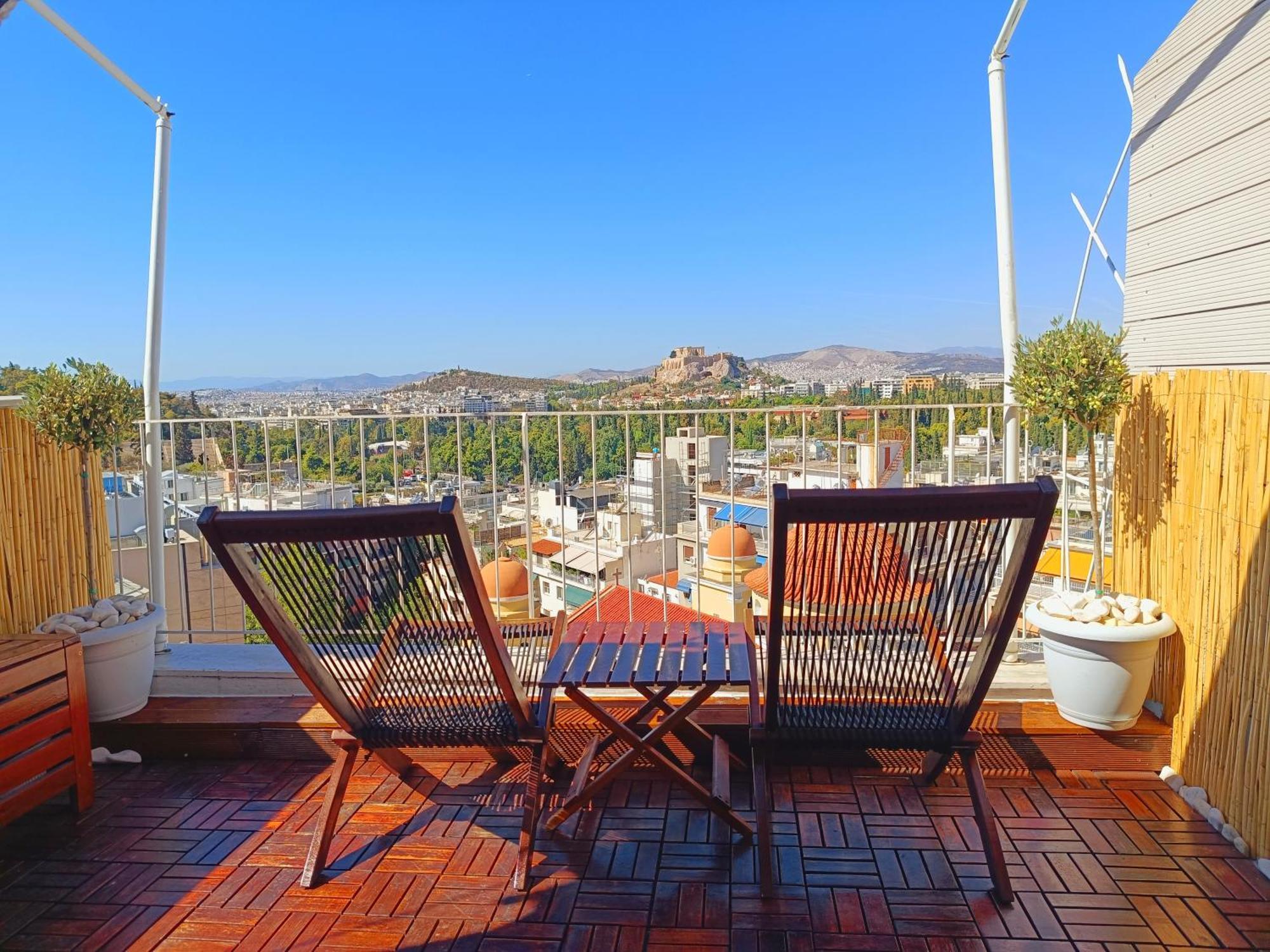 Apartamento Penthouse With Acropolis View Atenas Exterior foto